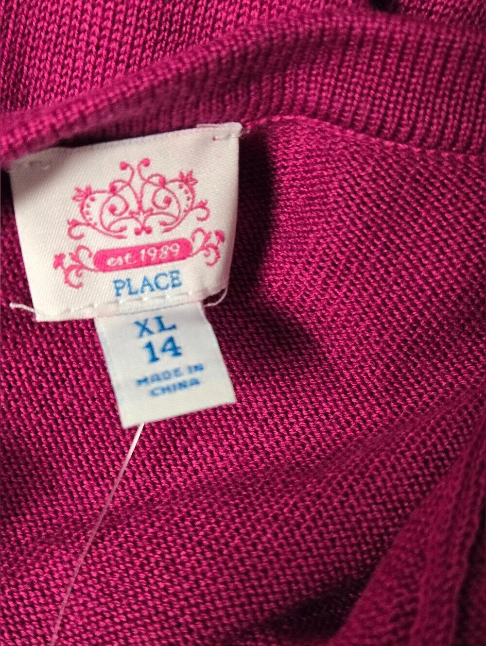 The Children's Place Girls XL 14 Long Sleeve Cardigan V Neck Acrylic Cotton